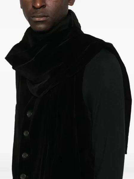 Vestă Yohji Yamamoto de catifea negru