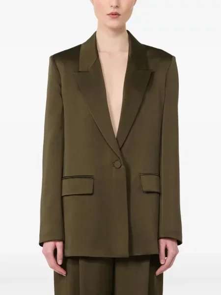 Sacou Max Mara din satin verde