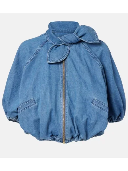 Geacă de blugi Patou cu legături albastru