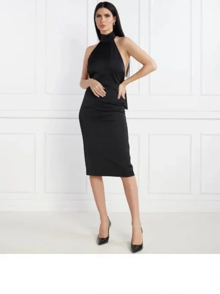 Karl Lagerfeld Rochie HUN'S PICK RUFFLE negru
