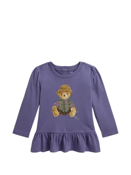 Dětské polotričko Polo Ralph Lauren fialové