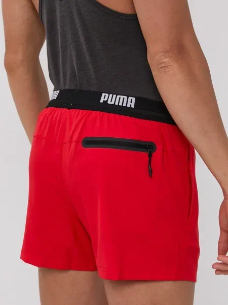 PUMA Șorturi de baie roșu / negru alb