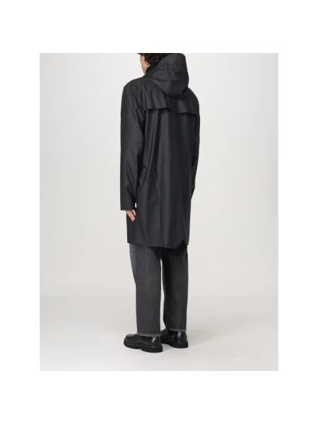 Kurtka Rains Long Jacket black czarna