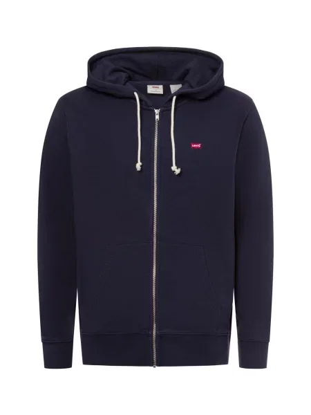 Levi's kurtka z kapturem Mężczyźni jednolity S niebieski