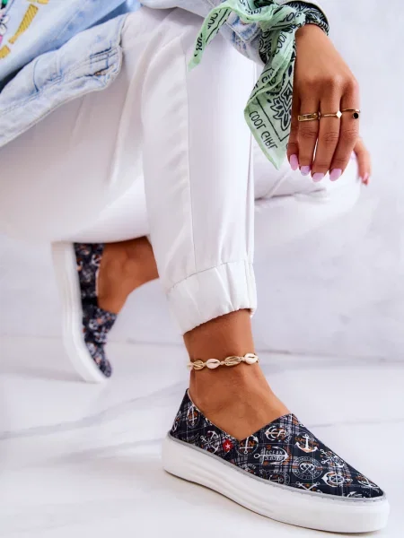 Slip-on маратонки Big Star Shoes черно