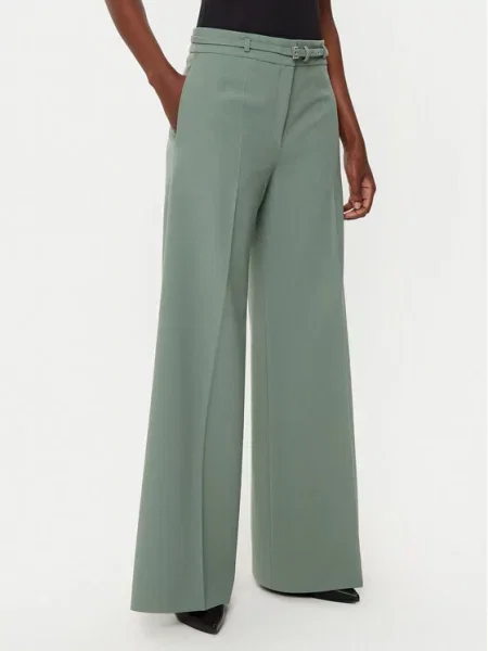 HUGO Palazzo hlače Havinera zelena
