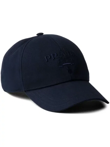 Șapcă Prada cu broderie albastru