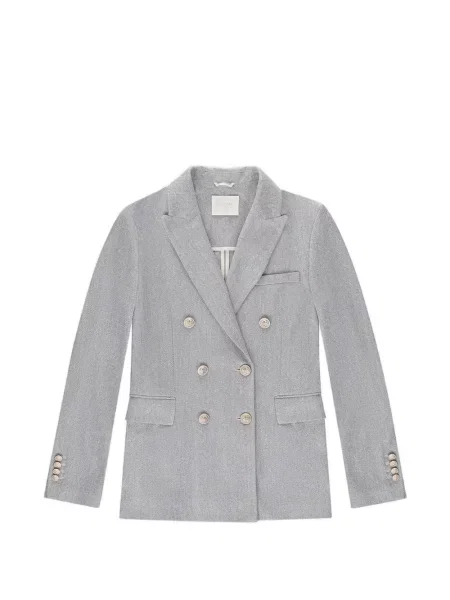 Sacou cu două rânduri de nasturi Circolo 1901 cu model herringbone cu două rânduri de nasturi albastru