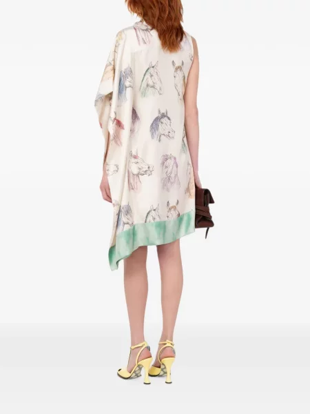 Rochie Moschino de mătase cu imagine
