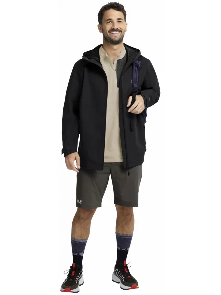 Ветровка Jack Wolfskin серая