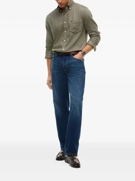 Cămașă Tommy Hilfiger verde