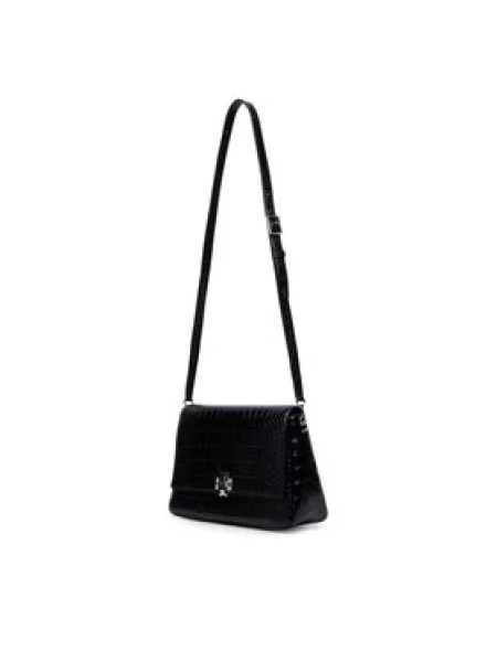 Tory Burch Rankinė Charlie Embossed Croc Shoulder Bag juoda