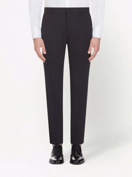 Zúžené kalhoty Dolce & Gabbana černé