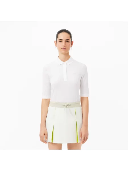 Поло Lacoste белое