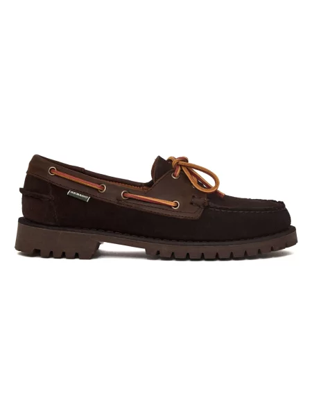 Półbuty Sebago skórzane brązowe