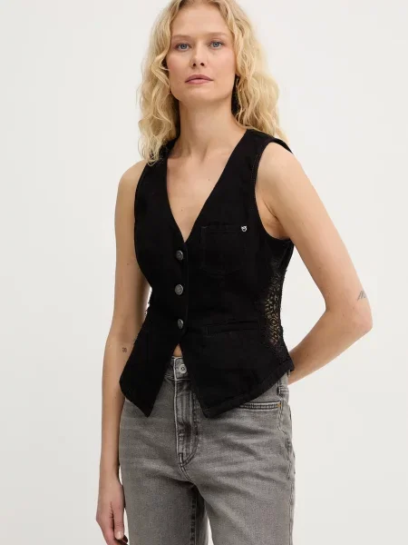 Pinko vestă pentru femei din negru