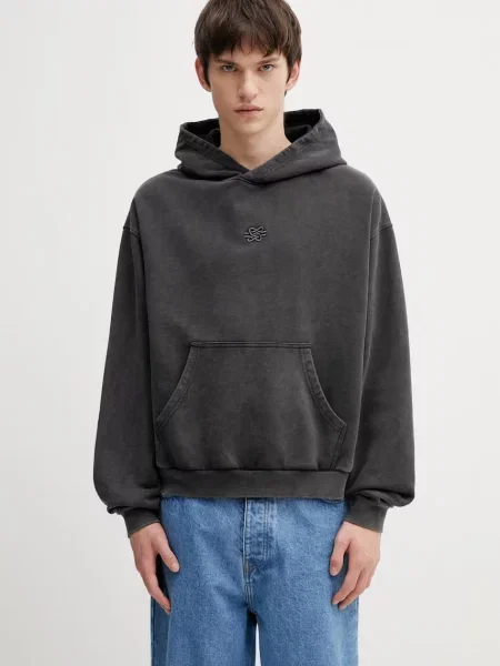 Filling Pieces hanorac de Boxy Embroidered negru