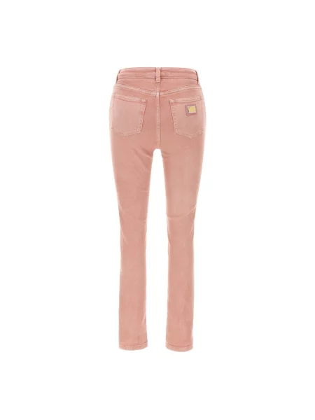 Skinny jeansy skinny Dolce And Gabbana różowe