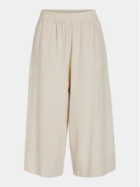 Vila Кюлоти Prisilla Straight Fit коричневий