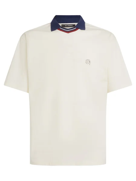 Karl Lagerfeld Tričko Ikon světle béžová