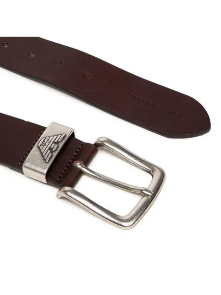 Emporio Armani Curea de piele maro