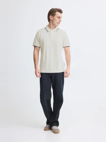 BLEND Tricou BHEdin negru alb