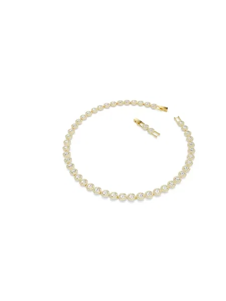 Naszyjnik Swarovski elegancki żółty