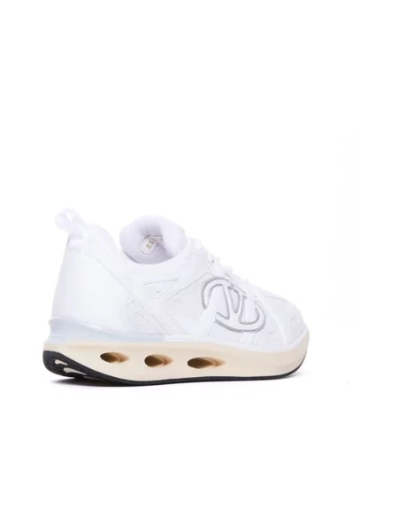 Lniane sneakersy Valentino Garavani białe