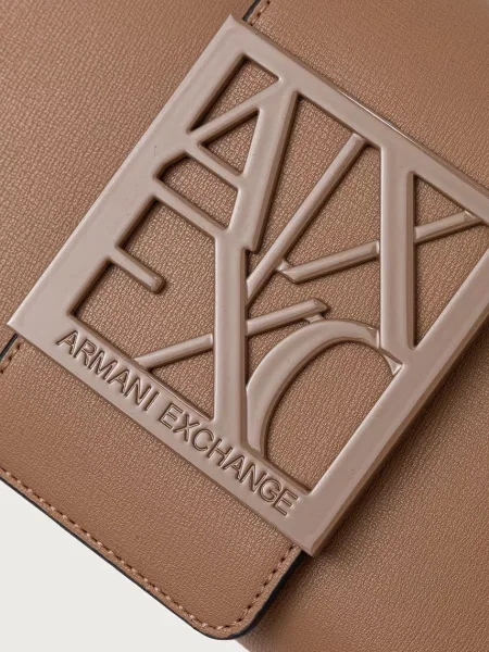 Armani Exchange oldaltáska női műbőr bézs