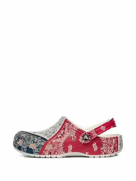 Papuci tip mules Crocs clasici alb