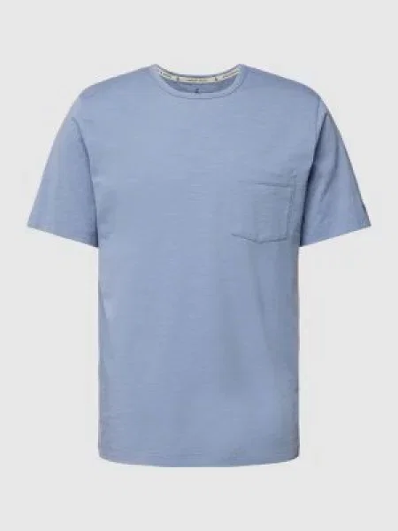 T-shirt z kieszenią na piersi model ‘SLUB YARN’ Colours & Sons
