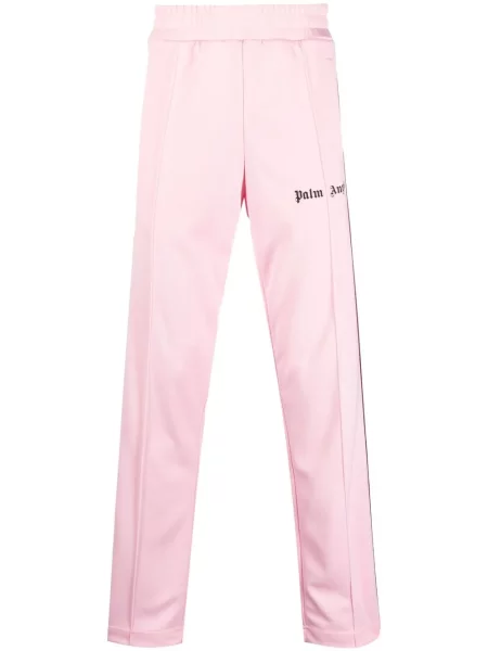 Pantaloni Palm Angels cu imagine alergare roz