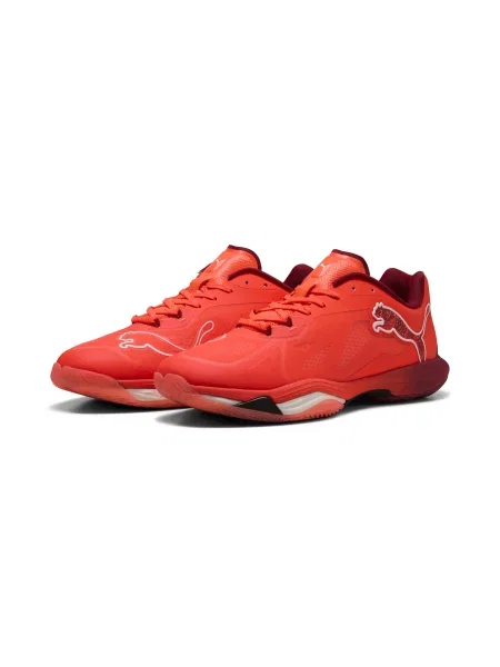 Buty do piłki ręcznej PUMA Vantage Nitro glowing red/puma white dark crimson/puma black czerwone