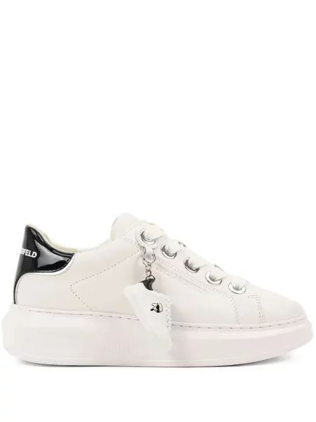 Sneakerși Karl Lagerfeld din piele alb
