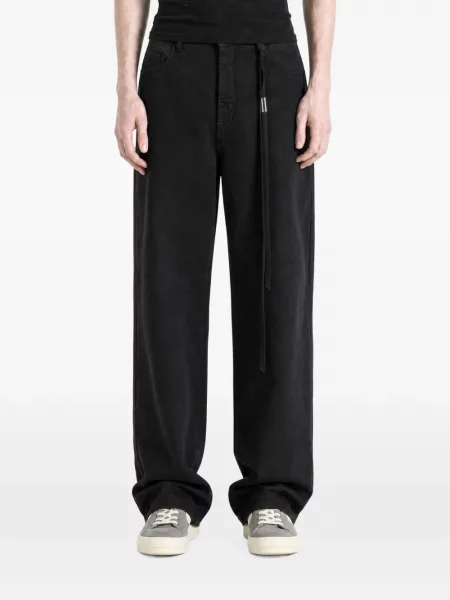 Cu centură blugi cu picior larg Ann Demeulemeester negru