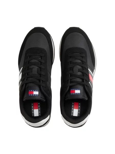 Sneakersy o niskim kroju z wytłaczanym logo model CLASSIC RUNNER' Tommy Jeans czarne