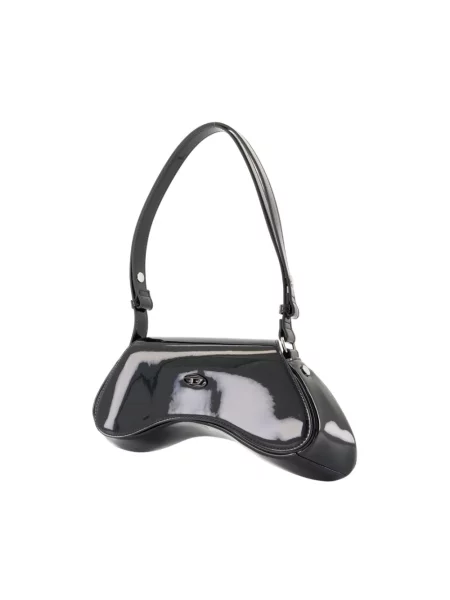 Torebka crossbody Diesel biznesowa czarna