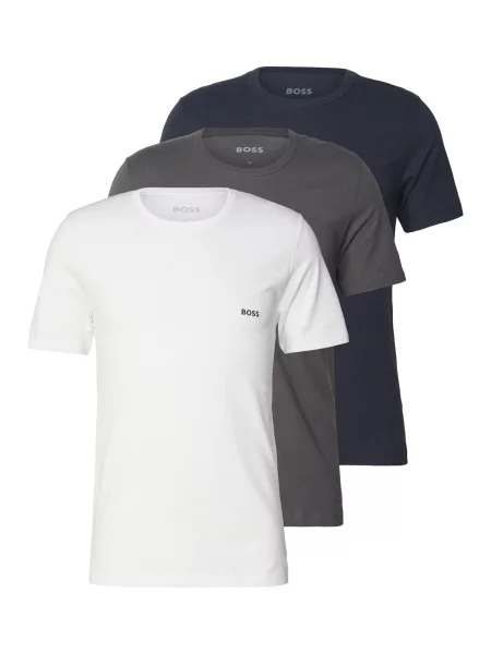 BOSS Tricou 3 buc alb