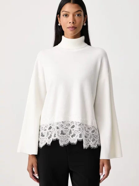Twinset pulover pentru femei cu amestec de lână bej