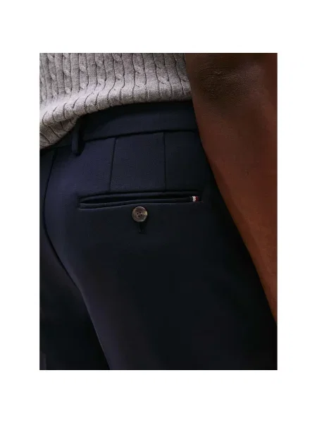 Pantaloni Tommy Hilfiger albastru