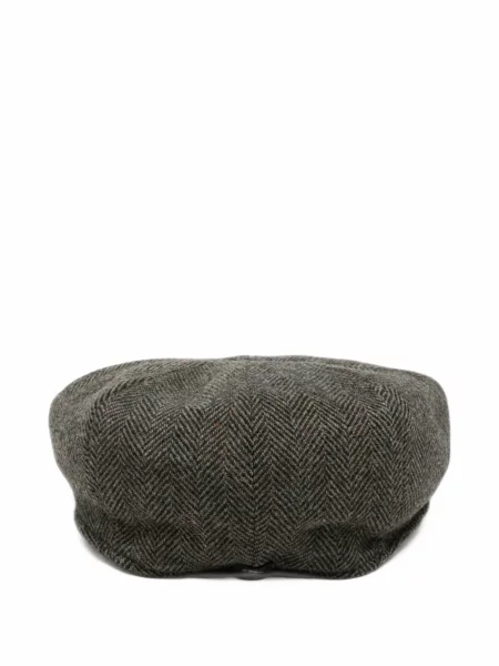 Șapcă Gran Sasso cu model herringbone gri