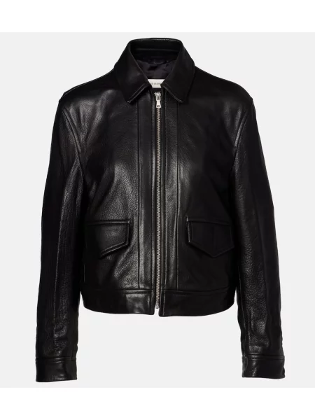 Geanta de piele Nour Hammour negru