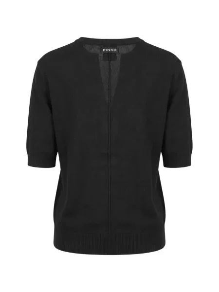 Scurt pulover Pinko de lână negru