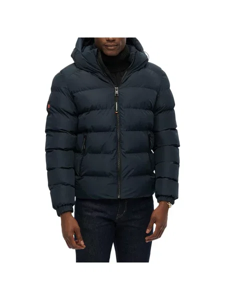 Kurtka puchowa Superdry Sports niebieska