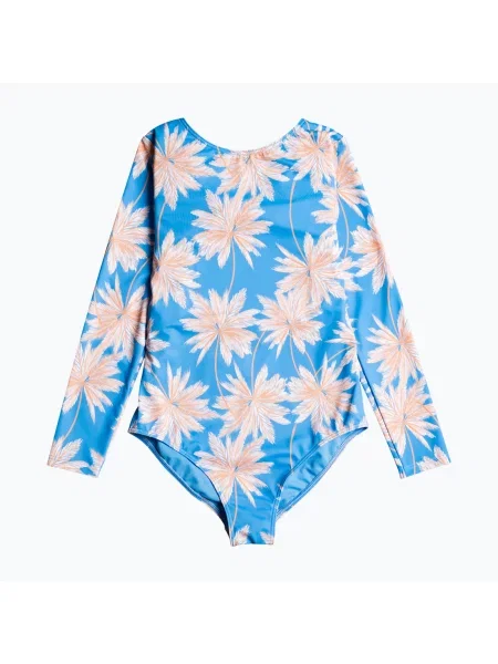 ROXY Ocean Treasure azure blue palm island rg детско бански боди синьо
