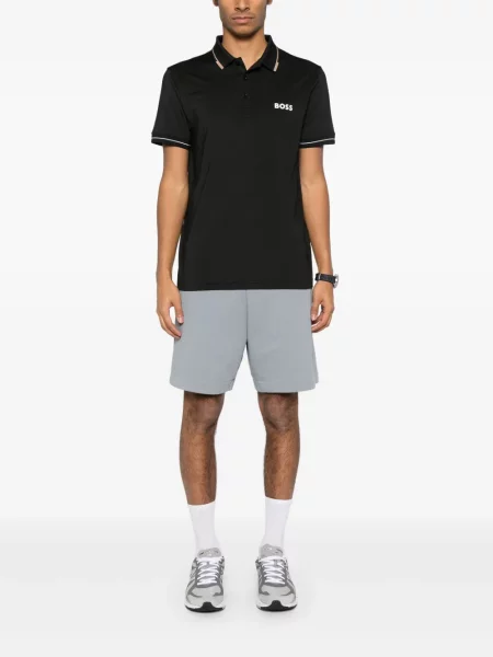 Polo Boss din jerseu negru