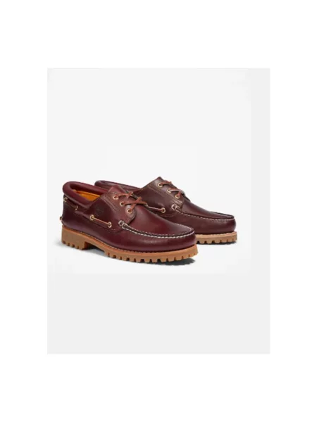 Timberland Mokasyny Authentics Boat 3 Eye Classic brązowy
