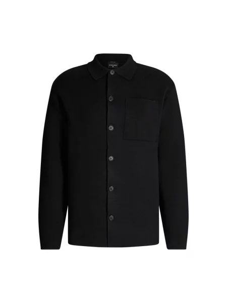 Koszulka polo o kroju regular fit z mieszanki bawełny i wełny model ‘AIDEN’ Strellson czarne