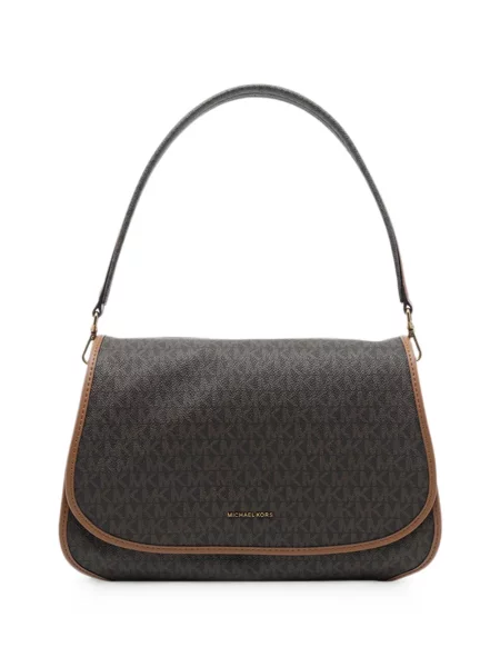 Geantă shopper Michael Michael Kors cu autograf maro