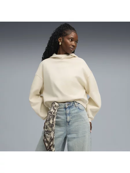 PUMA bluza oversize z kapturem Wardrobe Essentials Odzież Alpine Snow XXS